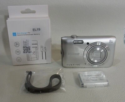 Nikon COOLPIX A300,Wi-fi,AS-is,8x,2.7,20MP,Silver Exc from JAPAN NIKON USED - Image 1 of 4