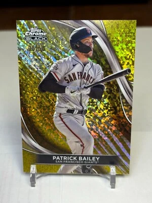 2024 Topps Chrome Black #59 Patrick Bailey (Gold Mini Diamond) #20/50 S F Giants - Image 1 of 2