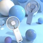 USB Chargeable Handheld Fan with Base Adjustable Wind Speed Lightweight Design
