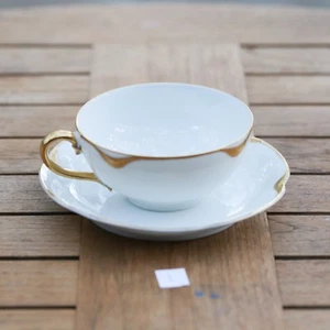 Taza de té Haviland France aniversario plateada (múltiples disponibles) - Imagen 1 de 32
