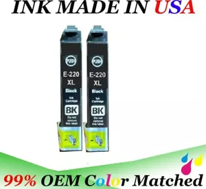 Remanufactured 220 XL T220XL Ink Epson WorkForce WF-2750 WF-2760 WF-2630 WF-2650 - Picture 1 of 6