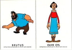 Popeye Stempelsiegel Brutus & Olivenöl - King Features Syndicate Inc. postfrisch - Bild 1 von 2