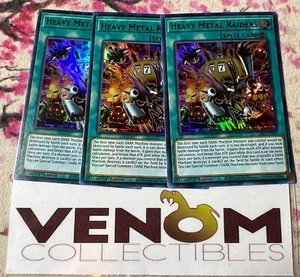 3x (VLP) Heavy Metal Raiders (verde) LDS1-EN077 Ultra Raro 1a Edición YuGiOh - Imagen 1 de 5