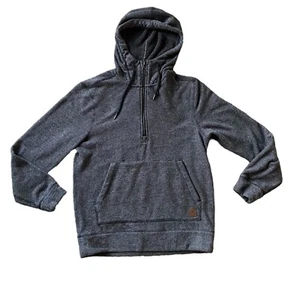 Roots Canada Gray 1/4 Zip Hoodie Pullover Sweatshirt Mens Size Medium - Picture 1 of 9