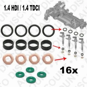  Dichtungssatz Einspritzdüse Ansaugung für Ford Fiat Citroen Peugeot 1.4HDI - 1.4 TDCI - Bild 1 von 3