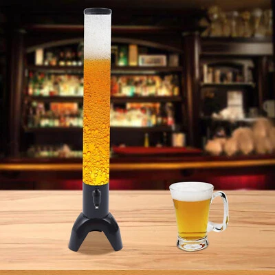 Dispensador de torre de cerveza 3L | Dispensador de torre de licor transparente con tubo de hielo extraíble Foto 1 de 4