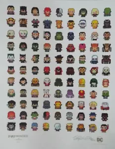 SDCC 2017 Hallmark Exclusive DC Characters 8-Bit Stylized SIGNED 133 / 500 - Picture 1 of 3