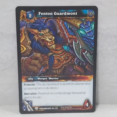 World Of Warcraft Worldbreaker Fenton Guardmont 136/270 TCG Card - Image 1 of 2