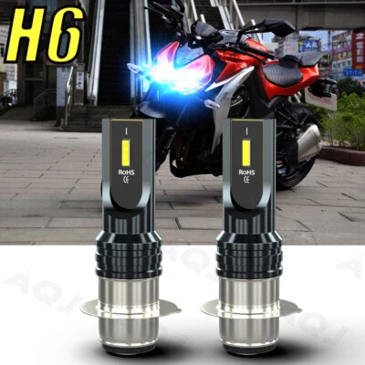 Bombilla de faro LED para Can-Am Honda Kawasaki Suzuki Yamaha DS650 8000K Foto 1 de 4