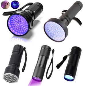 Lámparas de antorcha de luz UV portátiles linterna LED luces ultravioletas negras curado en gel - Imagen 1 de 17