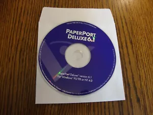 Visioneer PaperPort Deluxe 6.1 Software CD Windows 95/98 or NT 4.0 - Picture 1 of 2
