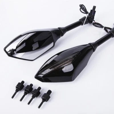 Espejos retrovisores LED para motocicleta Honda CB1000R CB1300 CB600 CB750 señal de giro Foto 1 de 4