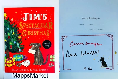 SIGNED Jim's Spectacular Christmas by EMMA THOMPSON UK 1/1 (2024, Paperback) - Image 1 of 4