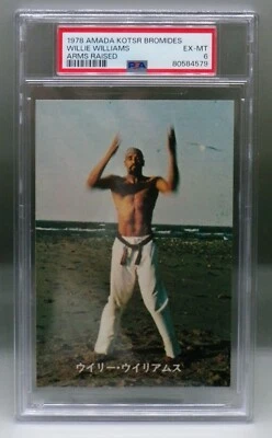 Amada Willie Williams 1978 japonesa PSA 6 Karate MMA lucha libre profesional artes marciales Foto 1 de 3