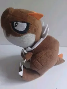 Pokemon XY Tyrunt Plush Stuffed Animal Toy Brown Dinosaur 7-in 2014 Pokemon - Picture 1 of 5