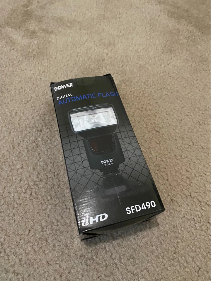 BOWER DIGITAL AUTOMATIC FLASH SFD490 UNIVERSAL FOR CANON NIKON OLYMPUS NEW - Image 1 of 1