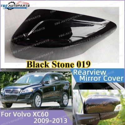✅ Black Stone Driver Side Mirror Cover for Volvo XC60 2009 -2013 Wing Cap🔥 - image 1 of 4