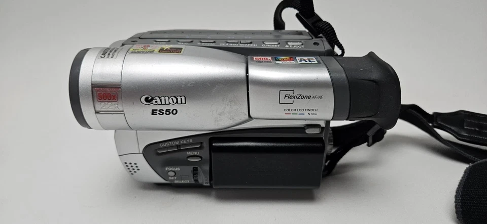 Canon ES50 ES50A 8mm Video8 Camcorder  Camera Video Transfer Bundle Tested Works - Image 1 of 4