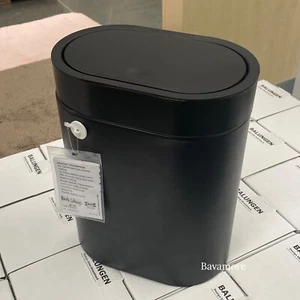 IKEA BROGRUND Touch top trash can, Wall, Kitchen/Bathroom Black, 1 gallon NEW - Picture 1 of 4