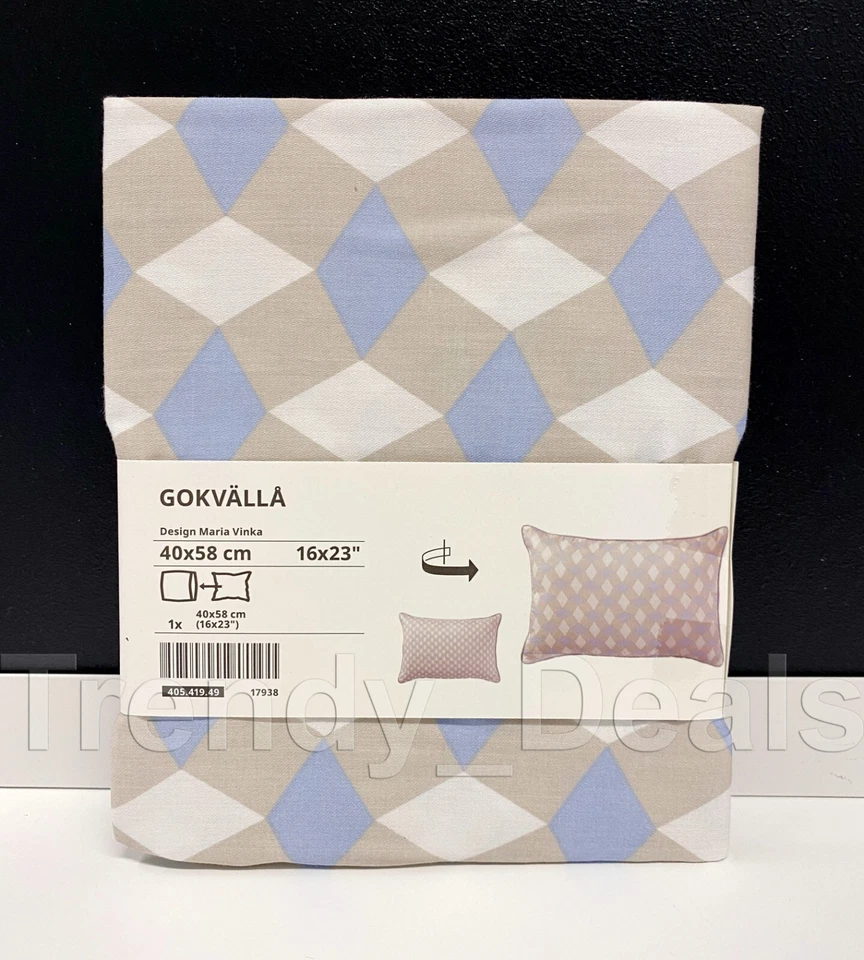 IKEA GOKVÄLLÅ GOKVALLA Cushion Cover Multicolor Light Printed (405.419.49)