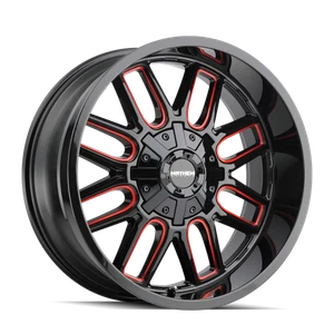 20x9 Mayhem Cogent Black W/PRISM Red Wheel 8x6.5/8x170 (18mm) - Picture 1 of 5
