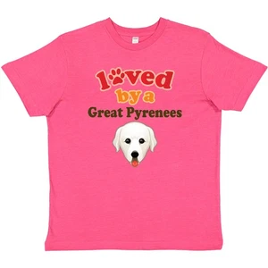 Inktastic Great Pyrenees Dog Gift Youth T-Shirt Pets Apparel Tee Kids Children - Picture 1 of 2