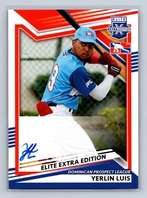 Yerlin Luis 2022 Panini Elite Extra Signatures AU Dominican  League #217 - Image 1 of 2