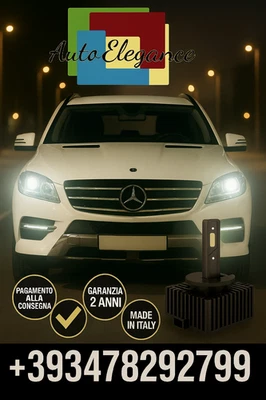 ⭐ Set LED D1S 6000K Blanc Canbus – Croisement pour Mercedes-Benz Classe M ⭐ - Photo 1/4