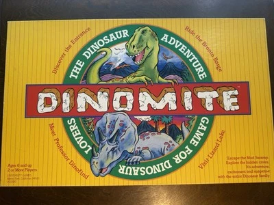 Vintage 1988 University Games Dinomite Adventure Board Game Complete - Image 1 of 4