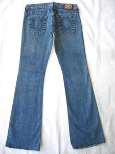 Vintage True Religion Bridget 510 Bootcut Jeans Wm Gr. 28 Blau Distressd+Stretch L32,5 - Bild 1 von 12