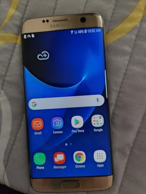Samsung Galaxy S7 Edge G935V 32GB Verizon/GSM Unlocked Gold - Image 1 of 4