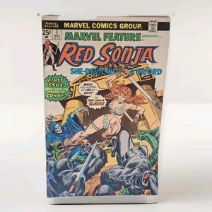 Marvel Feature #1 (Marvel Comics Noviembre 1975) Red Sonja Solo Exceptable - Imagen 1 de 10
