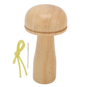 Darning Mushroom Kit Detachable Wooden Darning Mushroom Needle Sewing Tools CT - Picture 1 of 24