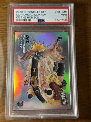 Muhammad Mokaev 2023 Panini UFC On The Horizon RC Rookie SSP. Mint 9 - Image 1 of 2