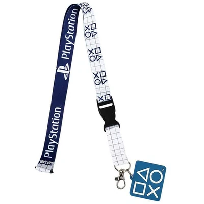 PlayStation Lanyard Featuring Button Symbols With Charm - Image 1 of 4