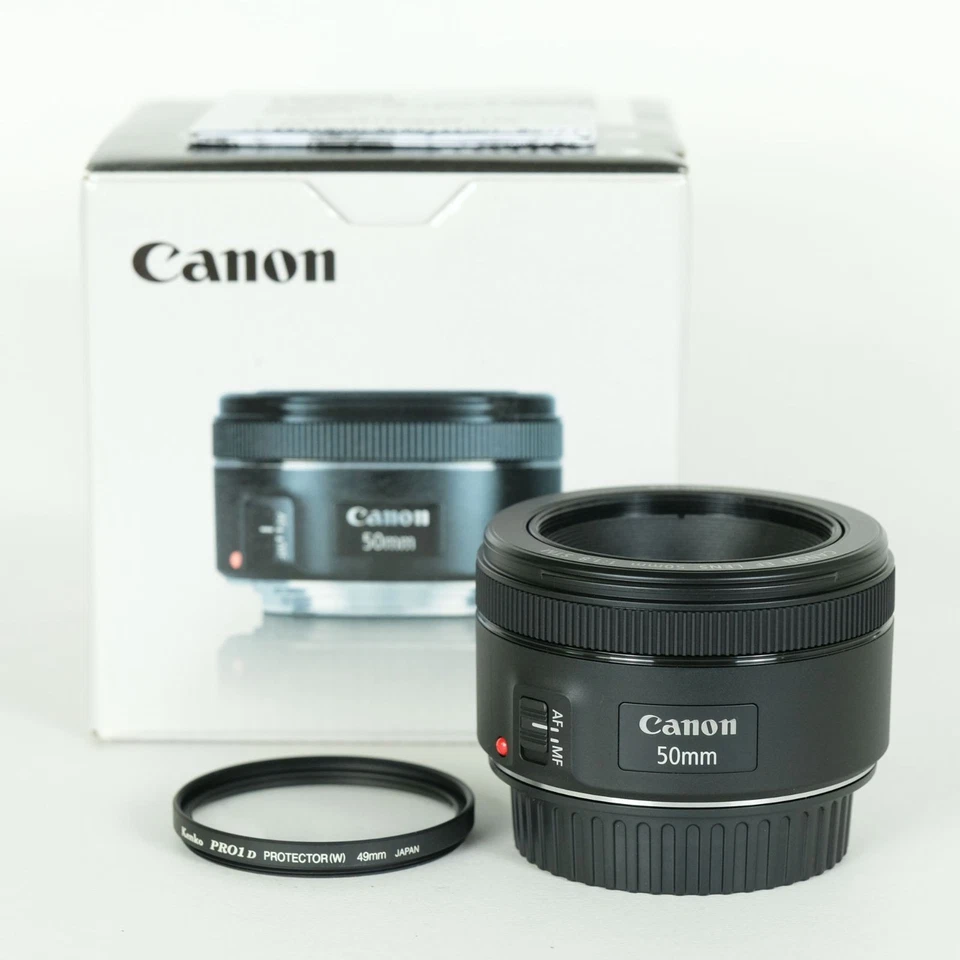 Canon EF50mm F1.8 STM Lens & Filter Included For Canon EF Mount Nice Japan - Image 1 of 4