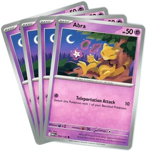 x4 #054/132 Abra ME01: Mega Evolution NM/M Playset - Picture 1 of 1