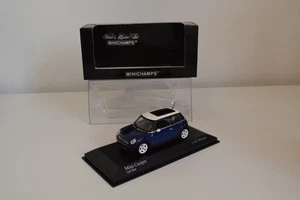 B81 1:43 MINICHAMPS 431 138100 MINI COOPER 2001 MET. INDI BLUE MIB - Bild 1 von 19