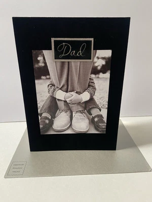 Tarjeta Papyrus Día del Padre | Borde flocado negro Foto 1 de 2