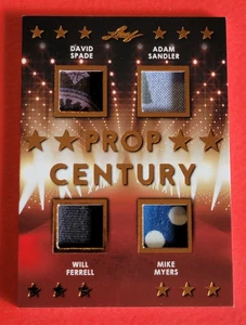 Adam Sandler WORN RELIC CARD Will Ferrell MIKE MYERS DAVID SPADE SNL 18 LEAF POP - Picture 1 of 2