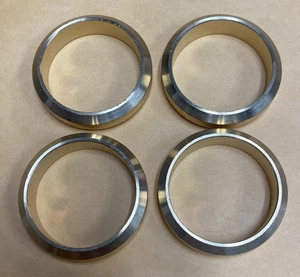 4x Yamaha Snowmobile Copper Exhaust Gasket Donuts Set Apex Attak RX-1 - Bild 1 von 2