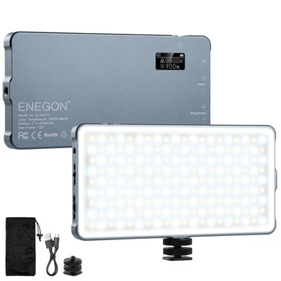 ENEGON 4000mAh Rechargeable Mountable Bicolor LED Video Light with Mini Panel... - Image 1 of 4