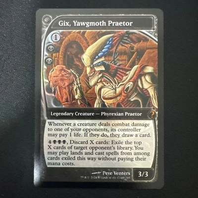 Mtg Yawgmoth Praetor Gix English Version Foil Mb2 Future Sight Frame - Image 1 of 4