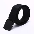 115Cm Length Outdoor Military Tactical Belt Plastic Buckle Nylon Waist Belts -Qk