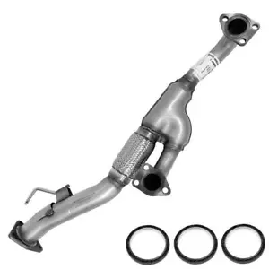 Stainless Steel Front Flex Exhaust Pipe fits: 2008-2012 Honda Accord Sedan 3.5L - Picture 1 of 5