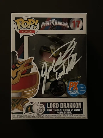 Jason David Frank (Power Rangers) Signed Lord Drakkon Funko Pop W/ Beckett COA Cover