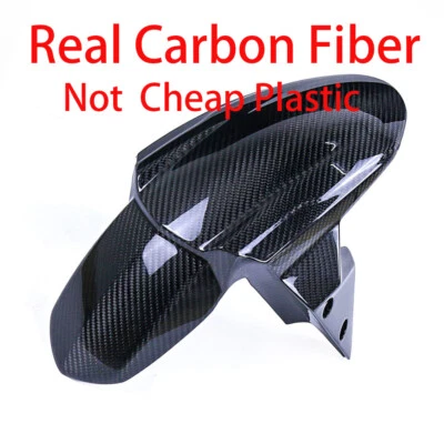 Guardabarros delantero de fibra de carbono real para Street Triple 765RS 756R/S 2017-2025 Foto 1 de 4
