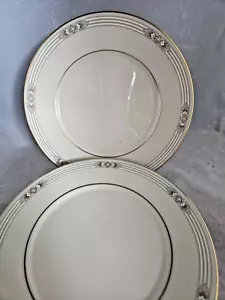 Lenox Firelight China Salad Plates 8" Set of 2 Metropolitan Collection EC - Picture 1 of 4