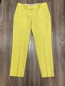 Banana Republic Yellow Sloan Women Trouser Slim Comfortable Chino Pants Cotton - Picture 1 of 8