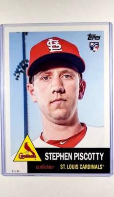 2016 Topps Archives 1953 5x7 #76 Stephen Piscotty /49 RC 新秀 7x5 特大卡 — 第 1/3 张图片